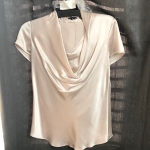 Beautiful champagne silk top by Theory